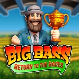 Big Bass Return to the Races online game logo by Pragmatic Play on piper-spin.eu