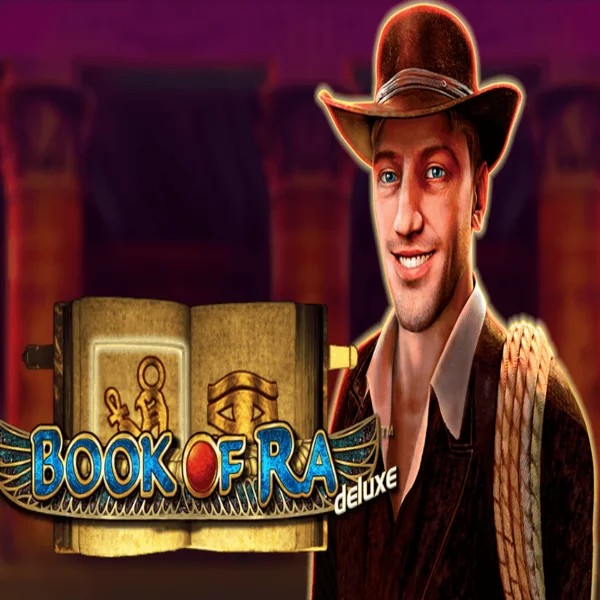 Slots logo of Book of Ra Deluxe from Novomatic at PiperSpin Casino