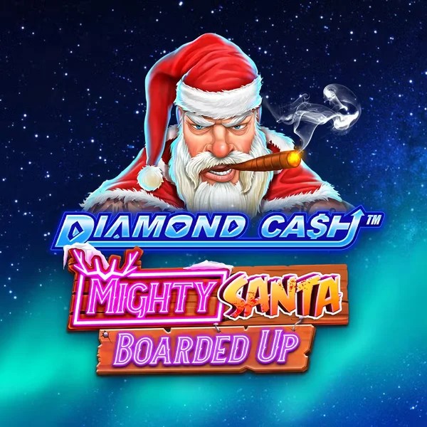 Diamond Cash Mighty Santa Boarded Up slot icon by Greentube, available at PiperSpin Casino