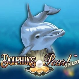 Dolphins Pearl Deluxe slot logo by Novomatic at PiperSpin Casino