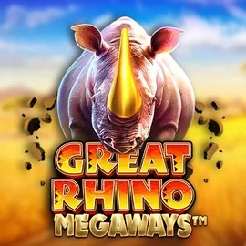 Great Rhino Megaways slot logo by Pragmatic Play at PiperSpin Casino
