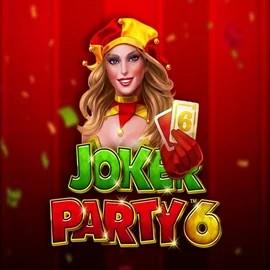 Joker Party 6 slot logo by Greentube at PiperSpin Casino
