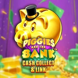 Official Slots logo: Piggies And The Bank Cash Collect & Link by Origins at PiperSpin Casino