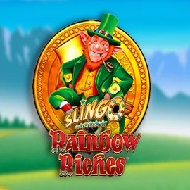 Slingo Rainbow Riches online game logo by Gaming Realms on piper-spin.eu